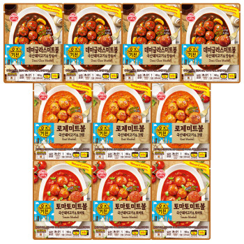 오뚜기 오즈키친 데미글라스 미트볼 4개+로제 미트볼 3개+토마토 미트볼 3개