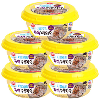 오뚜기 LIGHT&JOY 저칼로리 흑미누룽지죽 215g x 5개
