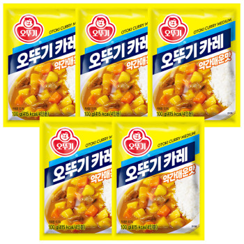 오뚜기 카레 약간매운맛 100g x 5개
