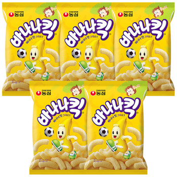 농심 바나나킥 75g x 5개