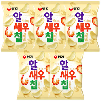 농심 알새우칩 68g x 5개
