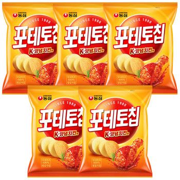 농심 포테토칩 K-양념치킨맛 50g x 5개