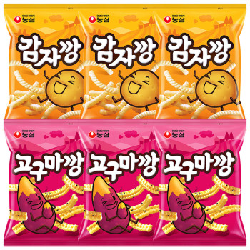 농심 감자깡 3개+고구마깡 3개