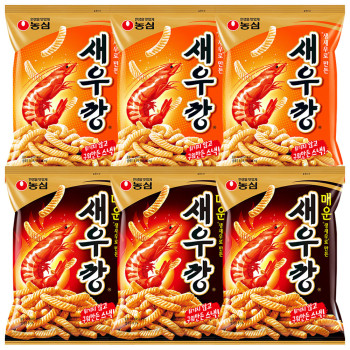 농심 새우깡 3개+매운 새우깡 3개