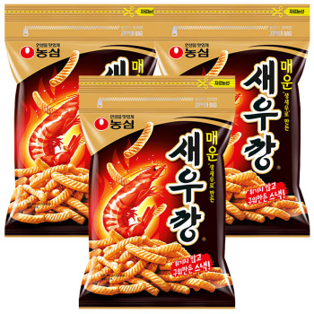 농심 매운 새우깡 400g 3개