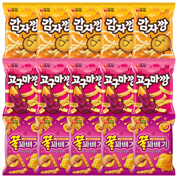 농심 감자깡 5개+고구마깡 5개+꿀과배기 5개