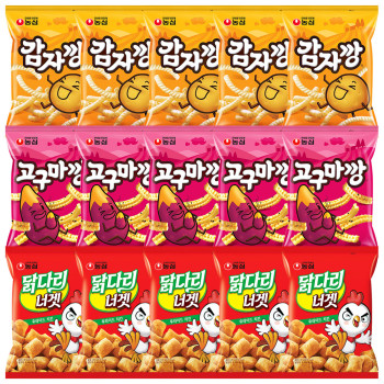 농심 감자깡 5개+고구마깡 5개+닭다리너겟 5개