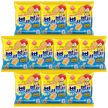 오뚜기 뿌셔뿌셔 바베큐맛 90g 스낵 과자 x 10개