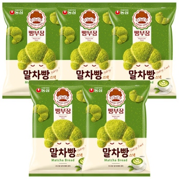 농심 빵부장 말차빵 55g 5개