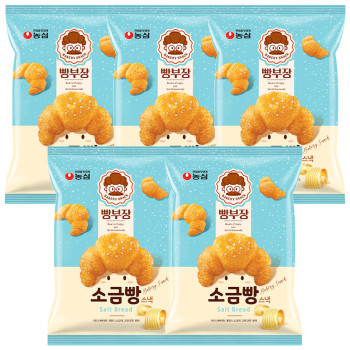 농심 빵부장 소금빵 55g 5개