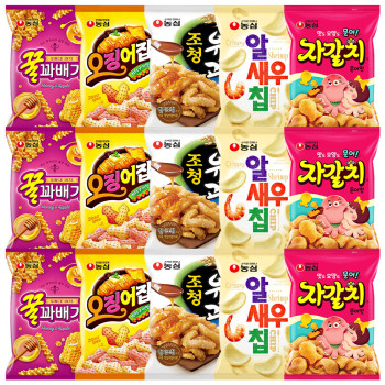 농심(꿀꽈배기3+오징어집3+조청유과3+알새우칩3+자갈치3)