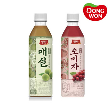 [동원] 양반 오미자 500mL 12병 + 매실 500mL 12병