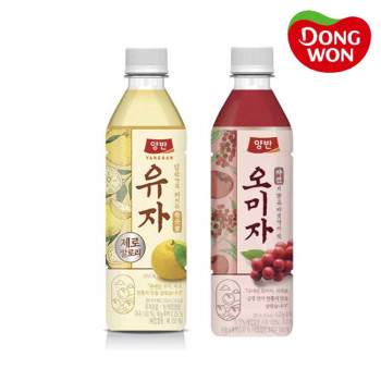 [동원] 양반 오미자 500mL 12병 + 유자 500mL 12병