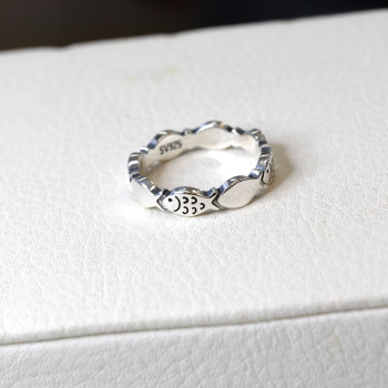 신쥬얼리 실버 뺑돌이 물고기 반지 1호~23호 데일리