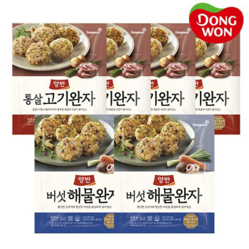 [동원] 양반 통살 고기완자 425g 4봉 + 버섯해물완자 425g 2봉