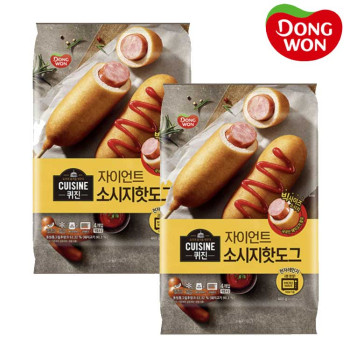[동원] 퀴진 자이언트 소시지 핫도그 440g x 3개