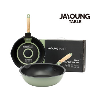 [JAYOUNG TABLE] 듀얼포어 인덕션 볶음팬28cm(아보카도)