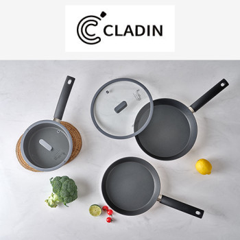 [클래딘] 통3중 엠보코팅 테이퍼드 5종 쿡웨어세트