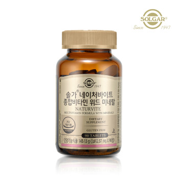 [솔가] 네이처바이트 종합비타민 위드 미네랄 90정 (1,612.57mgx90정)
