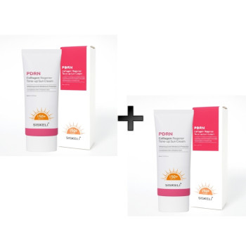 [시스켈리] 1+1 PDRN 콜라겐 리제너 톤업 선크림 SPF50+ PA++++ 80ml