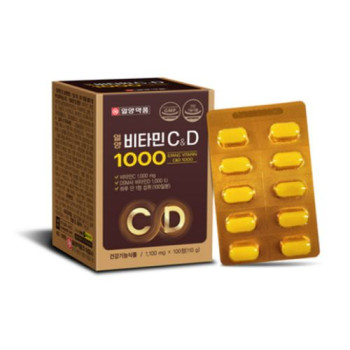 [일양약품] 비타민C&D 1000 1,100mg x 100정