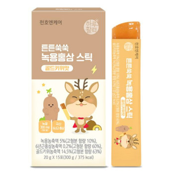 [천호엔케어] 튼튼쑥쑥 녹용홍삼스틱 20g * 15포