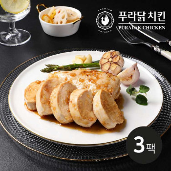 [푸라닭] 소스통 닭가슴살 매드갈릭 100g 3팩