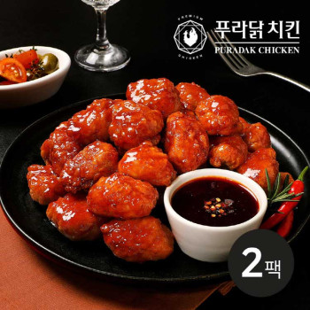 [푸라닭] 통살치킨 매콤악마 600g 2팩
