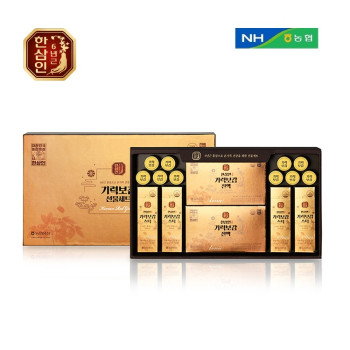 [한삼인] 기력보감선물세트 (스틱 10mL x 28포+진액 50mL x 10포+환 3.75g x 10환)