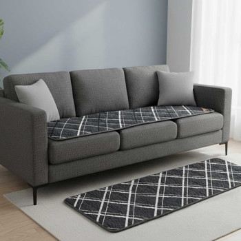 [한일의료기] 모던체크 탄소 무전자 19mm 쇼파 전기매트 3단