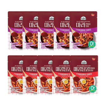 [동원] 하루미 매콤달콤 떡볶이양념 130g 5봉 + 마라 떡볶이양념 130g 5봉