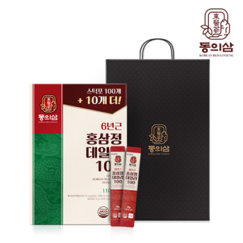 동의삼 6년근 홍삼정 데일리100(110포)10g x 110포