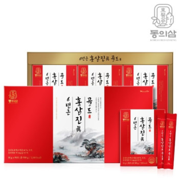 동의삼 6년근 홍삼진(眞)골드 10g x 90포 (3개월분) + 쇼핑백 포함