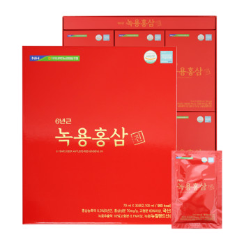 지리산마천농협 6년근 녹용홍삼진 70ml x 30포(쇼핑백 포함)