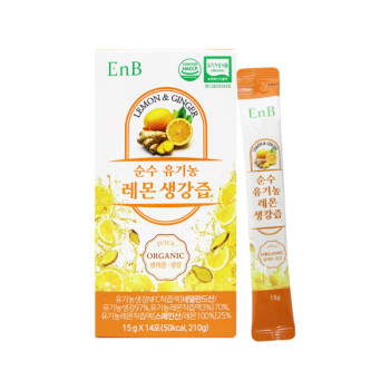 EnB 이엔비 순수 유기농 레몬 생강즙 15g*14포