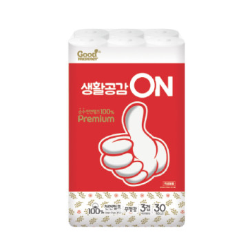 [행복S&P제지]굿매너 생활공감온 30*30롤 화장지