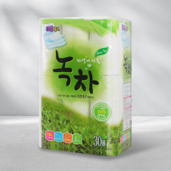 [행복S&P제지]자연에서 온 녹차 25 25m*30R 3겹데코 100%천연펄프