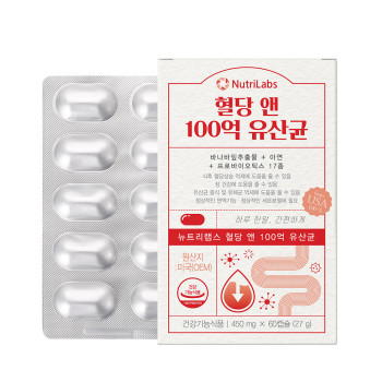 [뉴트리랩스] 혈당앤 100억 유산균 450mg x 60캡슐