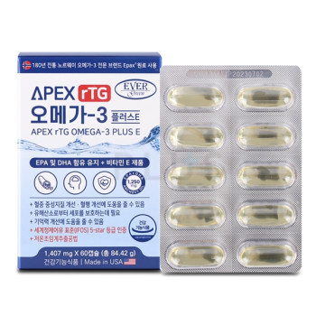 [에버그린]  에이펙스 알티지오메가3  1,407mg x 60캡슐
