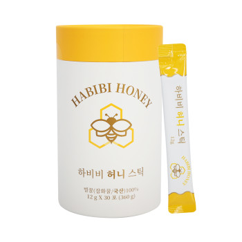 천연 자연벌꿀 100% 하비비 허니스틱 12g x 30포