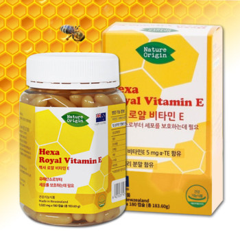 뉴질랜드 직수입 헥사로얄 비타민E 1,020mg x 180캡슐 (6개월분)