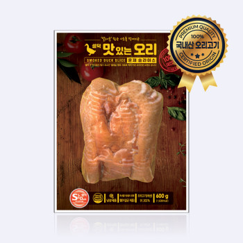 [셀덕] 국내산 오리 훈제 슬라이스 600g