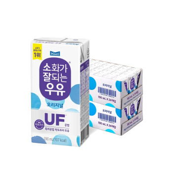 [매일유업]소화가잘되는우유 멸균 190ML*48팩