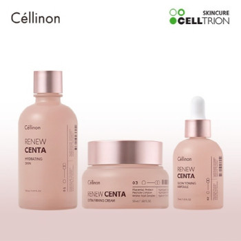 [셀트리온] 셀린온 리뉴센타 광탄력 스킨케어 3종세트 (스킨 150ml 앰플 30ml 크림 50ml)