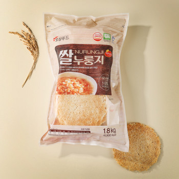 [김제_오성푸드_1.8kg*1봉] 전통방식 양면으로 구워 더욱 고소한 쌀누룽지(지퍼백)