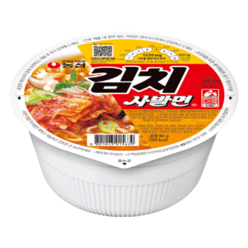 [농심] 소컵 김치사발면 86g X 6개