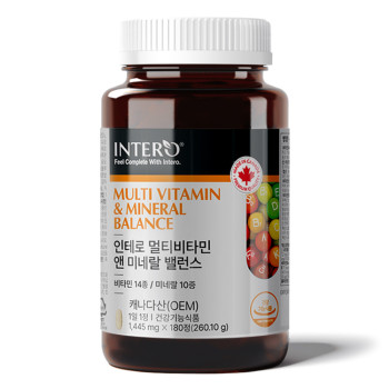 인테로 멀티비타민 앤 미네랄 밸런스(6개월분)