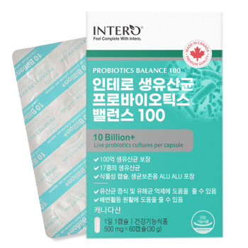 인테로 생유산균 프로바이오틱스 밸런스 100(2개월분)