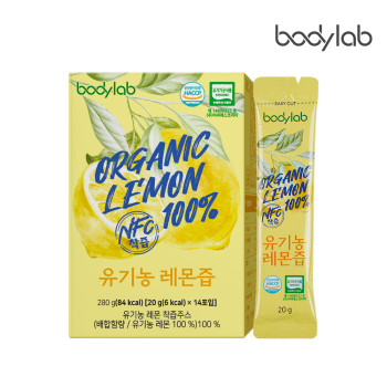바디랩 NFC착즙 스페인산 유기농 레몬즙 20g 14포 X 6박스 1포200원대로 즐기는 다이어트