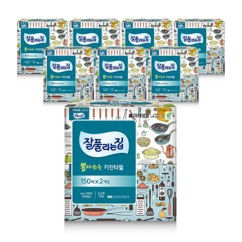 [잘풀리는집] 키친타월 150매*2롤 X 12개